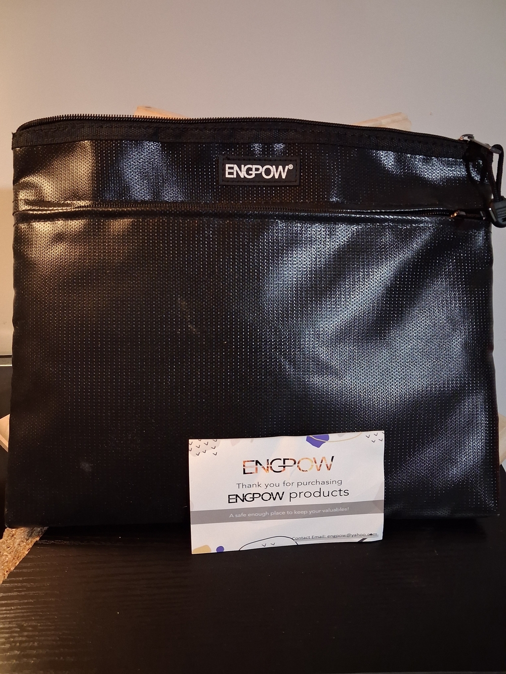 Black Travel Storage Pouch